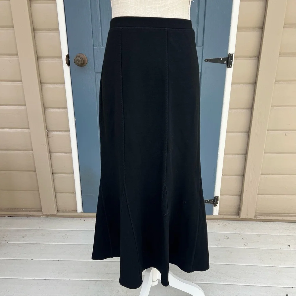 Eileen Fisher Black Maxi Skirt Women Size Large